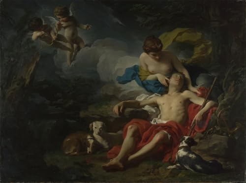 Impression d'affiches Endymion de Pierre Subleyras Toile d'Art Portrait 60x90cm