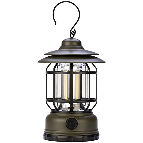 POLY POOL - PP3115 Lampada LED Ricaricabile da Esterno Design Retrò - Luce Campeggio Outdoor...