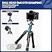 Fotopro Mini Tripod with Ball Head Phone Mount Detachable Selfie Stick Folded only 8.6