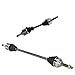 TRQ Front Driver and Passenger CV Axle Shaft Assembly Neoprene Boots Compatible with 1998-2002 Chevrolet Prizm 1993-2002 Toyota Corolla 1993-1997 Geo Prizm 1990-1993 Toyota Celica Manual Transmission