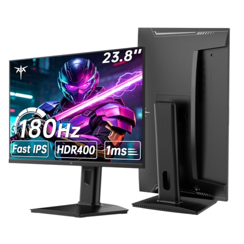 Image of KTC 24 inch Gaming Monitor QHD 180Hz, Fast IPS 1440p Computer Monitor, Up to 185Hz, 1ms, G-Sync /FreeSync, HDR400, Height Adjustable, 2 x HDMI, 1 x DP H24T7