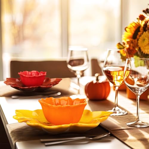 Maxcheck LNY-MAXCHECK-3029 8 Pcs Ceramic Bowls And Plates Set Decorative Shaped Bowl Dish Dessert Soy Sauce Bowls Kitchen Accessories thumb #6