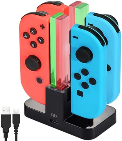 Diyife 4 en 1 Chargeur Station pour Joy Con, Station de Recharge ...