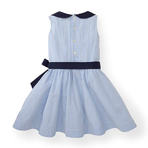 Hope & Henry Girls' Peter Pan Collar Seersucker Dress #TOP3