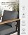 Oasbira Aluminum Outdoor Patio Furniture Set with Coffee Table, 4 Piece Patio Conversation Sets with Washable Thick Cushions, Outdoor Sectional Furniture Set for Porch, Balcony, Deck, Graphite