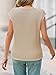 Saodimallsu Womens Summer Cap Sleeve Tops V Neck Casual Loose Fit Knit Lightweight Going Out Sweater Pullover Top Khaki