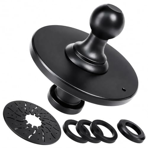 Misakomo Fifth Wheel to Gooseneck Adapter 2085295 - Kingpin to 2-5/16 Inch Ball With 30 000lbs Max Load Capacity - For Tractor and Trailer - Black