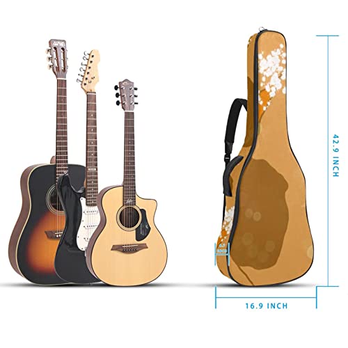 Housse imperméable pour guitare acoustique avec double bandoulière et poche à bulles, Multicolore 01., 42.9×16.9×4.7 in… - Les Beatles, Paul McCartney, John Lennon, RIngo Starr, George Harrison Housse imperméable pour guitare acoustique avec double bandoulière et poche à bulles, Multicolore 01., 42.9x16.9x4.7 in… – Image 6