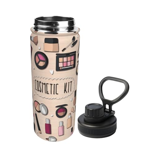 Botella de acero inoxidable aislada de 18 onzas Modern Girl Cosmetic premium 3