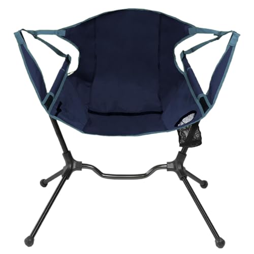 Chaise de camping oscillante avec dossier ergonomique stable - 8