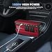 1500W Power Inverter 12V to 240V AC Car Converter, Power Inverter with 3.1A 4 USB & 2 AC Sockets Dual Car Adapter, 2 LED Display, for Travel Camping RV Motorhomes Boat