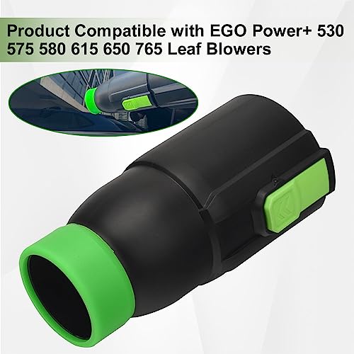 Car Drying Nozzle for EGO Power+ Leaf Blowers 530 575 580 615 650 765, Contain 1 Blower Wall Mount & 2 Mounts Battery Holders & Install Screw & Green Soft Silicone Band - 8 Inch - Thumbnail 7