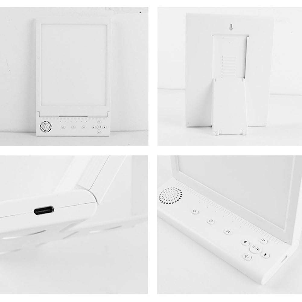 Tageslichtlampe mit 10 Weißes Rauschen LED Lichttherapielampe 20000 Lux Daylight Lampe Touch Control und Verstellbarer Sonnenlicht Lampe 3 Farbtemperaturen 6 Timer Tageslichtleuchte Simulation