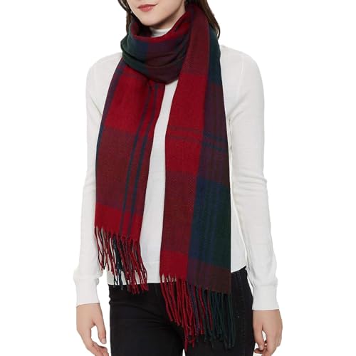 Shawl Wraps for Women Scarf Long Shawl Big Grid Winter Warm Lattice Large Scarf Winter Scarf for Women