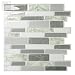 Tic Tac Tiles - Premium Anti-Mold Peel and Stick Wall Tile in Polito Gray (10 Tiles)