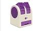 Alytimes Desktop Dual Bladeless Portable Adjustable Angles Scented Air Conditioning Air Cooler USB Electric Mini Fan (Purple)