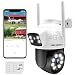 Produktbild GENBOLT 3G/4G LTE Überwachungskamera Aussen mit SIM Karte, Dual-Objektiv Cellular CCTV IP Kamera Außen Ohne WLAN, Pan/Tilt PoE Kabellose Überwachung Kamera mit Humanoid Tracking