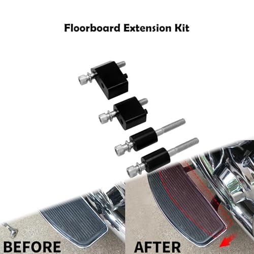Kit d'extension d'entretoise de plancher conducteur 3/4 pour Harley Touring