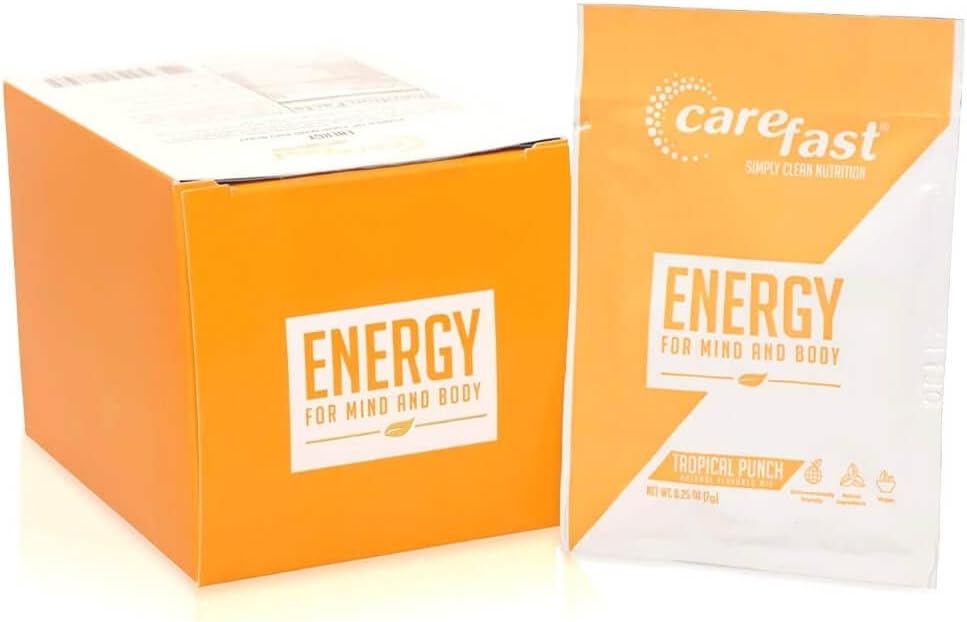 Carefast Natural Energy Powder Drink Mix Tropical Punch