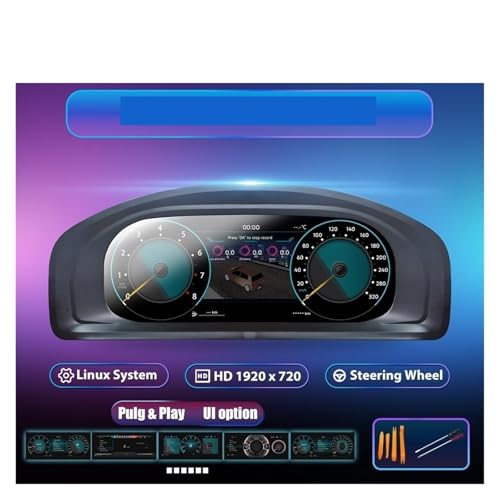 Panel digital LCD de 12.3 pulgadas para T5 2003-2008 tablero virtual 2