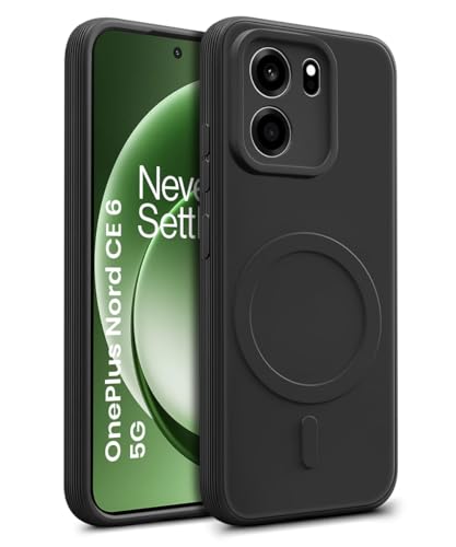 Image of WOW IMAGINE Back Case Cover for 1+ OnePlus Nord CE 6 5G | Soft Matte Silicone Case| Slim Fit & Shockproof | Camera Protection Bumper Cover (Black)