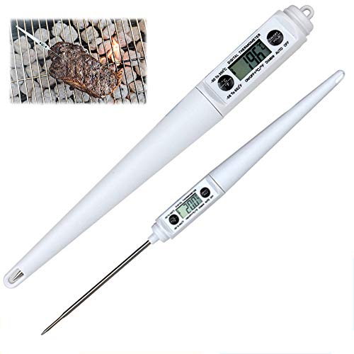 Preisvergleich Produktbild CHUDAN Digitale Grillthermometer, Fleischthermometer Küchenthermometer Haushaltsthermometer Bratenthermometer mit Langer Sonde, Sofort Lesbar LCD-Bildschirm für BBQ,Baby-Ernährung