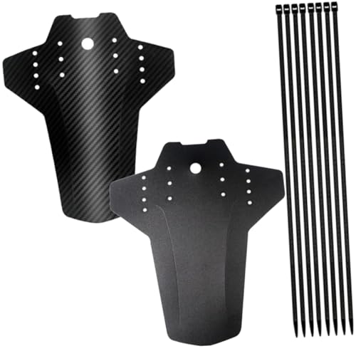 ULTECHNOVO 丈夫なプラスチック製マウンテンバイク用自転車泥除け フロント リアフェンダー 耐久性に優れアウトドア対応 取り付け簡単で実用