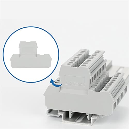 Couvercle d'extrémité MBKKB 2.5 isolant et robuste pour le dernier bornier de rail Din