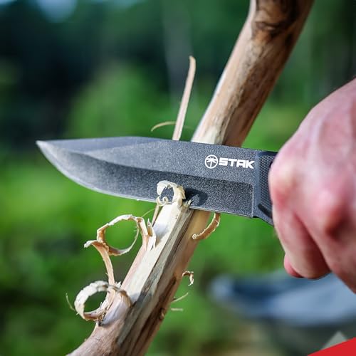 Sheffield Fixed Blade Knife, 10\" Tactical Knife, Gifts for Men, Hunting, and Survival Tasks, 5\" 420 Stainless Steel Drop Point Blade, Nylon Sheath - Thumbnail 7