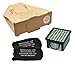 Lot de 10 sacs pour aspirateur, 1 Hepafilter, 2 filtres moteur adapté pour Vorwerk Foletto Kobold 130 131