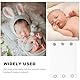IWOWHERO Romper Crotch Extender für Kinder Baumwoll Jumpsuit mit Windelverlängerung für Babys Praktischer Strampler für Mädchen und Jungen mit Dreieckstuch und Mulltüchern