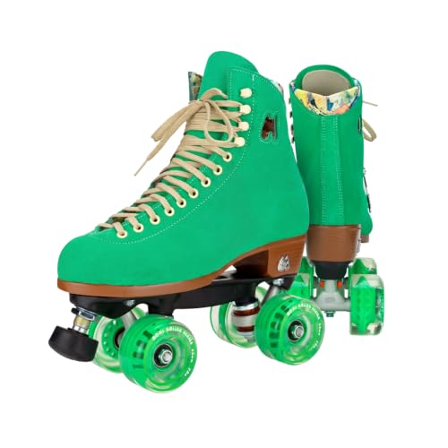 Moxi Lolly Roller Skate - Fashionable Womens Quad Roller Skate | Green Apple | Size 4