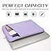 RAINYEAR Laptop Sleeve for 16 inch MacBook Pro M5 M4 M3 M2 M1 Pro/Max A3428 A3429 A3403 A3186 A2991 A2780 A2485, 15"-16" Notebook Chromebook Ultrabook Soft Lining Padded Protective Case, Purple