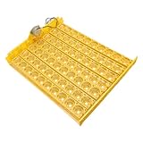 Tnfeeon Automatisches Eierdrehtablett, Geflügel-Zubehör, Leiser Motorisierter Wender Zum Ausbrüten von Hühner-, Enten- und Wachteleiern, 20,1 X 16,5 Zoll Große Inkubatorschale aus Kunststoff für