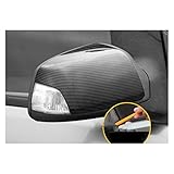 ford c max spiegel beleuchtung Farbe: Kohlefasermuster Vernacular Auto-Seite Rückspiegel Reversing Rückwärts-Rückfahrspiegel-Abdeckung für Ford Focus 2 MK2 C-Max 2007-2010 (Color : Carbon Fiber Pattern)
