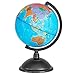 Produktbild Juvale Weltkugel 8 Zoll Globus der Welt Perfekter Spinning Globe für Kinder, Geographie Studenten, Lehrer und mehr, Plastik, blau, 20 cm