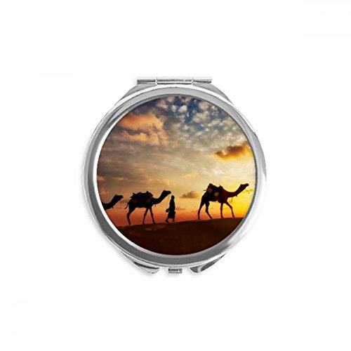 Miroir de poche désert route de la soie pour vos retouches maquillage quotidiennes en voyage