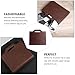 FINISPERSOO Retro Pu Leather Messenger Bag for Men, Portable A4 Document Organizer, Business Travel Briefcase, Fashion Portfolio Laptop Storage Bag in Coffee