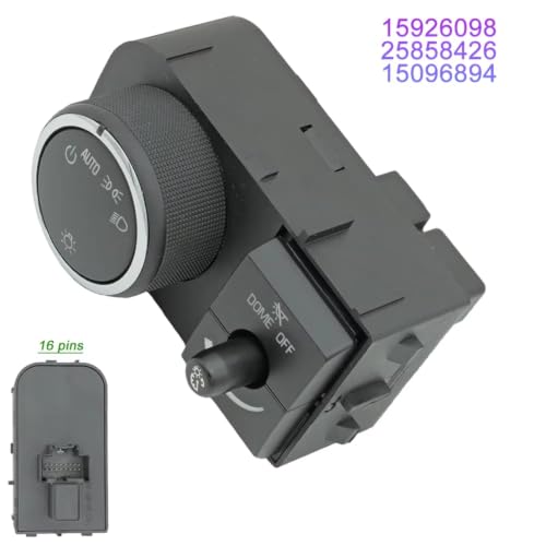 Interruptor luz faros del coche compatible con Chevrolet Silverado Express Avalanche 15926098 3