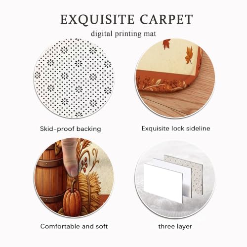 Tapis de cuisine lavable et confortable lot de 3 décorations rustiques