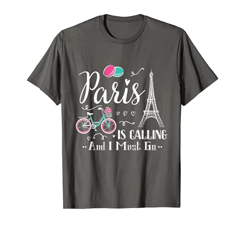 Cute paris france vacation travel christmas gift t-shir…