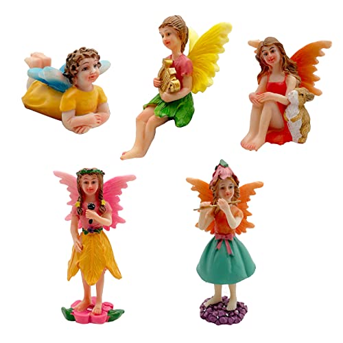 Ygfrsto YGHYBJ220616 Garden Statues Fairies Set Of 10 Pcs Miniature Garden Figurines Fairies Statues Outdoor Decor Garden Art Outdoor thumb #3