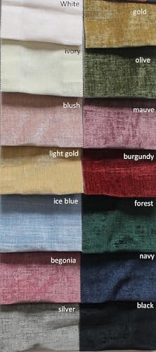 Unique Quality Fabrics Gold Chenille Soft Velvet Fabric Cut By The Yard, 118 Inch. In Width, Ideal Material For Upholstery Coaches And Chairs thumb #2