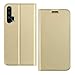 Produktbild Echtes Leder Hülle ISKIN Serie Leicht Frosted PU + TPU Kasten mit Halter & Karten-Slot & Wallte, geeignet for Huawei Honor 20 Pro (Color : Gold)