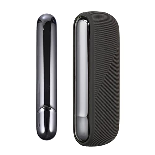 Phosyder Juego de fundas de silicona para IQOS ILUMA, funda de goma suave al tacto para IQOS ILUMA. (Negro)