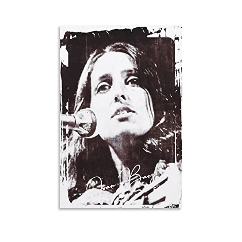 Toile Joan Baez 60x80cm pour créer une ambiance musicale et chaleureuse dans votre chambre