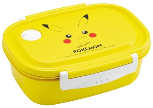 Image of Skater XPM5-A Casual Lightweight Lunch Box, Large Size, 24.4 fl oz (720 ml), Microwave Compatible, Made in Japan, Pokemon Pikachu Face 25