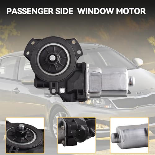 Unikpas Passenger Window Motor Compatible for Kia Optima 2011-15 Front Right Door Window Regulator Motor Without Auto Up