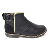 Pom d'Api Bottines Fille Noir City FRIZZ