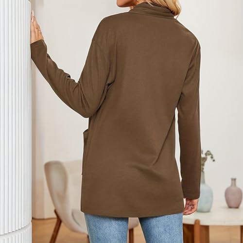 Womens Lightweight Long Sleeve Cardigans Casual Soft Open Front Sweater Cardigan Duster with Pockets3